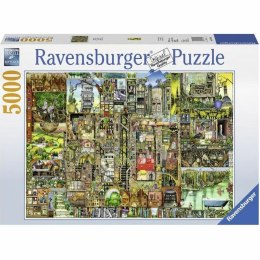 Układanka puzzle Ravensburger Weird Town / Colin Thompson (5000 Części)
