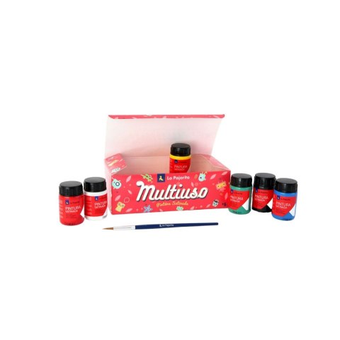 Tempera La Pajarita Wielokolorowy 35 ml (6 Części)