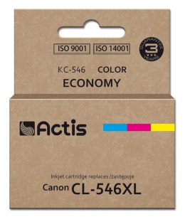 Actis KC-546 Tusz (zamiennik Canon CL-546XL; Supreme; 15 ml; 180 stron; purpurowy, niebieski, żółty).