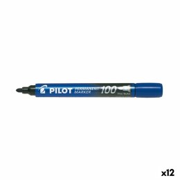 Marker permanentny Pilot SCA-100 Niebieski (12 Sztuk)