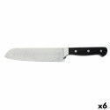 Nóż Santoku Quid Professional Inox Chef Black Czarny Metal (Pack 6x)