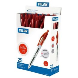 Pióro Milan P1 Czerwony 1 mm (25 Części)