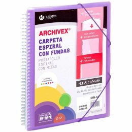 Folder organizacyjny Carchivo Archivex-Star Fiolet A4 Spirala