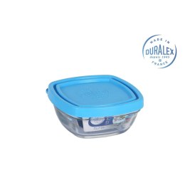 Hermetyczne pudełko na lunch Duralex Freshbox Niebieski Kwadratowy (150 ml) (9 x 9 x 4 cm)