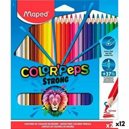 Kredki Maped Color' Peps Strong Wielokolorowy 24 Części (12 Sztuk)