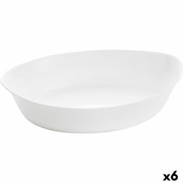 Półmisek Kuchenny Luminarc Smart Cuisine Owalne 32 x 20 cm Biały Szkło (6 Sztuk)