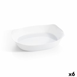 Półmisek Kuchenny Luminarc Smart Cuisine Prostokątny Biały Szkło 38 x 27 cm (6 Sztuk)