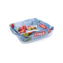 Półmisek Kuchenny Pyrex Classic Kwadratowy Przezroczysty Szkło 25 x 22 x 6 cm (6 Sztuk)