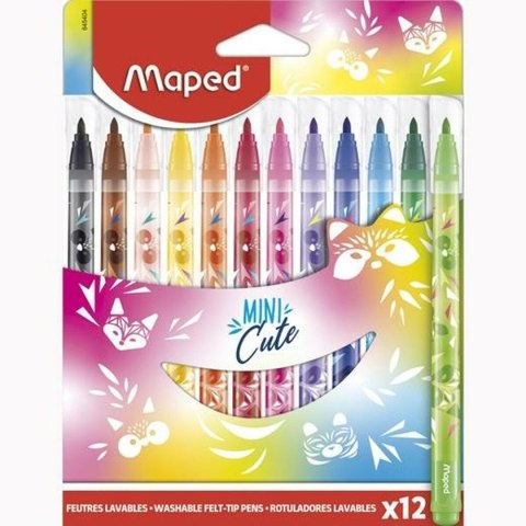Zestaw markerów Maped Mini Cute Wielokolorowy 12 Części (12 Sztuk)