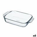 Naczynie do Piekarnika Pyrex Irresistible Przezroczysty Szkło Prostokątny 27,5 x 16,9 x 6 cm (6 Sztuk)