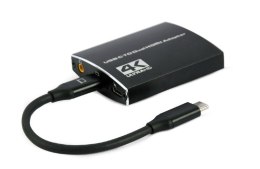 GEMBIRD ADAPTER USB TYP-C DO 2X HDMI 4K 60HZ, CZARNY