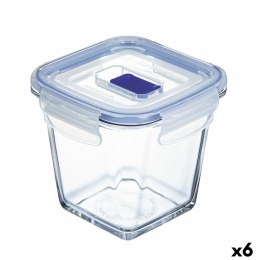 Hermetyczne pudełko na lunch Luminarc Pure Box Active 11,4 x 11,4 x 11 cm 750 ml Dwuowy Szkło (6 Sztuk)