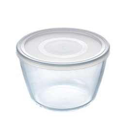 Okrągłe pudełko na lunch z pokrywką Pyrex Cook & Freeze 1,6 L 17 x 17 x 12 cm Przezroczysty Silikon Szkło (4 Sztuk)