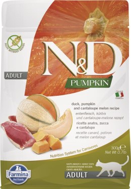 FARMINA N&D Pumpkin Cat Duck and Cantaloupe Melon Adult - sucha karma dla kota - 300 g