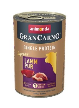 ANIMONDA GranCarno Single Protein: jagnięcina - mokra karma dla psa - 400g
