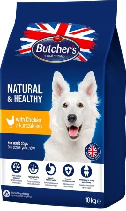 Butcher's Natural&Healthy z kurczakiem - sucha karma dla psa - 10 kg
