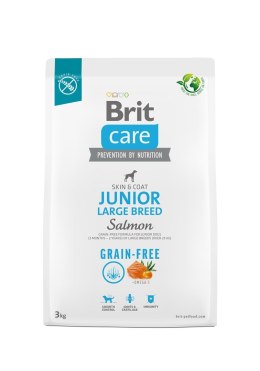 BRIT Care Grain-Free Junior Large Breed Salmon - sucha karma dla psa - 3 kg