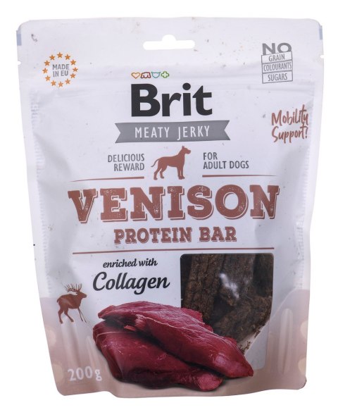 Brit Jerky Venison Protein Bar Dziczyzna - przysmak dla psa - 200 g