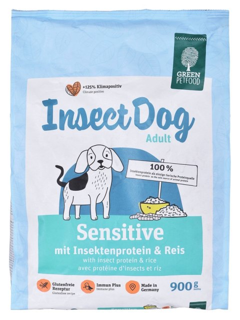 Green Petfood sucha karma dla psów InsectDog Sensitive 900g
