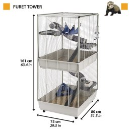 FERPLAST Furet Tower - klatka dla fretek