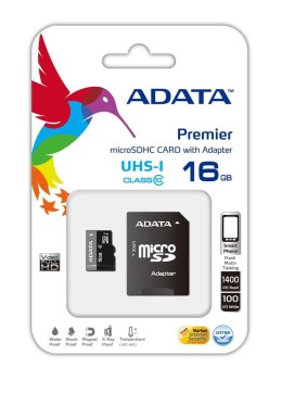 Karta pamięci ADATA Premier AUSDH16GUICL10-RA1 (16GB; Class 10; Adapter)