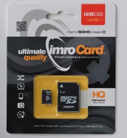 Zestaw kart pamięci IMRO 10/128G UHS-I ADP (128GB; Class U1; + adapter)