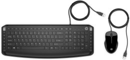 Zestaw klawiatura + mysz HP Pavilion Keyboard and Mouse 200 Combo przewodowe czarne 9DF28AA