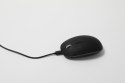 POUT Hands3 Pro Combo - Zestaw, mysz bezprzewodowa i podkładka pod mysz z szybkim ładowaniem bezprzewodowym, kolor ciemny niebie