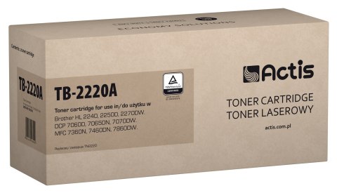 Actis TB-2220A Toner (zamiennik Brother TN-2220; Standard; 2600 stron; czarny)