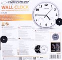 Zegar ścienny Esperanza LYON EHC016K (kolor czarny)