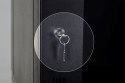 ALANTEC Szafa rack wisząca STRONG RACK 19" 9U 600x450, drzwi szklane, kolor czarny FLAT PACK
