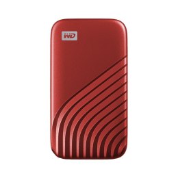 Dysk zewnętrzny SSD WD My Passport (500GB; USB 3.2 Gen 2; Czerwony; WDBAGF5000ARD-WESN)