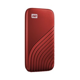 Dysk zewnętrzny SSD WD My Passport (500GB; USB 3.2 Gen 2; Czerwony; WDBAGF5000ARD-WESN)
