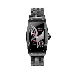 Smartwatch Kumi K18 Svarovski czarny