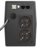 POWER WALKER UPS LINE-IN VI 600 SCL 600VA, 2X SCHUKO, RJ11/45, USB, LCD