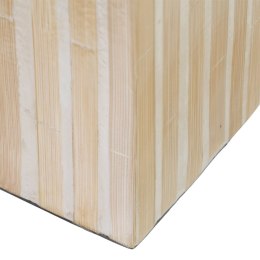 Świeczniki Beżowy Bambus Drewno MDF 10,5 x 10,5 x 21 cm