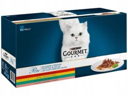 Purina Gourmet Perle fileciki w sosie Mix Smaków - mokra karma dla kota - 60x85 g