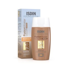 Ochrona przeciwsłoneczna z kolorem Isdin Fusion Water Spf 50 Dark 50 ml