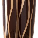 Wazon Zebra Ceramika Złoty Brązowy 18 x 18 x 48 cm
