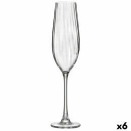 Kieliszek do szampana Bohemia Crystal Optic Przezroczysty Szkło 260 ml (6 Sztuk)