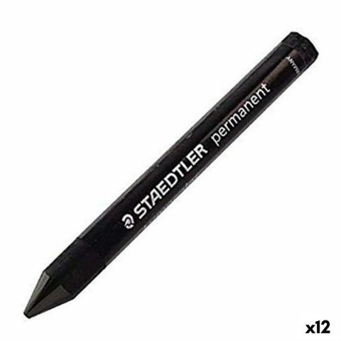 Kredka woskowa Staedtler Lumocolor 236-9 Czarny Wosk (12 Sztuk)