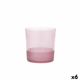 Szklanka/kieliszek Quid Pincel Różowy Szkło 380 ml (6 Sztuk)