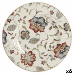 Talerz Deserowy Queen´s By Churchill Jacobean Kwiecisty Ceramika Porcelánové nádoby 21,3 cm (6 Sztuk)