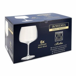 Kieliszek do wina Bohemia Crystal Belia Zespolony Przezroczysty Szkło 700 ml 6 Części