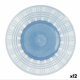 Płaski Talerz Quid Viba Niebieski Plastikowy Ø 26 cm 26 cm (12 Sztuk) (Pack 12x)