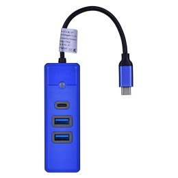 ORICO HUB USB-C 2X USB-A 3.1 + USB-C, NIEBIESKI