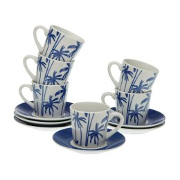 Zestaw 6 filiżanek z talerzykami Versa Marina Porcelana