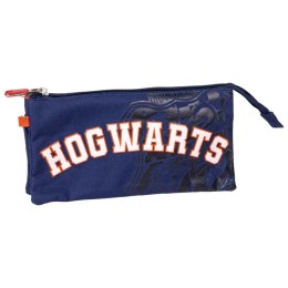 Piórnik Potrójny Harry Potter Howarts 22,5 x 2 x 11,5 cm Ciemnoniebieski
