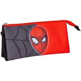 Piórnik Potrójny Spider-Man Czerwony Czarny 22,5 x 2 x 11,5 cm