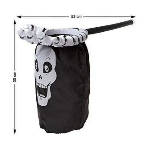 Dekoracje na Halloween Trick or Treat Czarny 53 x 30 cm Czaszka